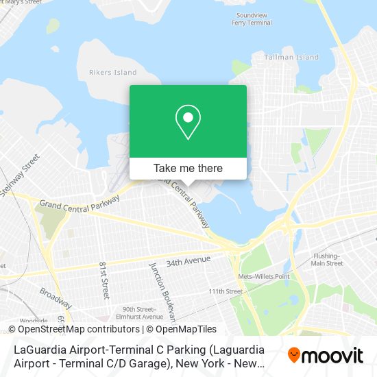 LaGuardia Airport-Terminal C Parking (Laguardia Airport - Terminal C / D Garage) map