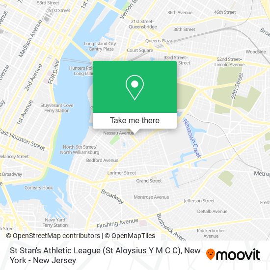 Mapa de St Stan's Athletic League (St Aloysius Y M C C)