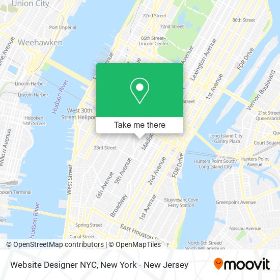 Website Designer NYC map