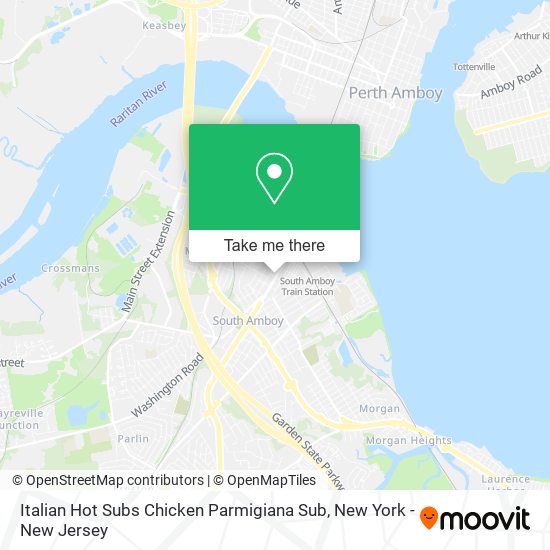 Mapa de Italian Hot Subs Chicken Parmigiana Sub