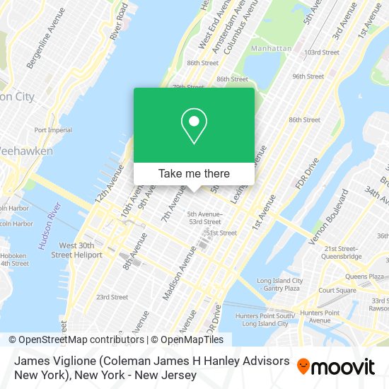 Mapa de James Viglione (Coleman James H Hanley Advisors New York)