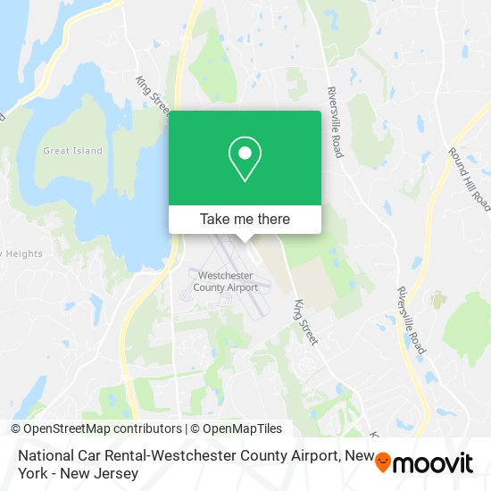 Mapa de National Car Rental-Westchester County Airport