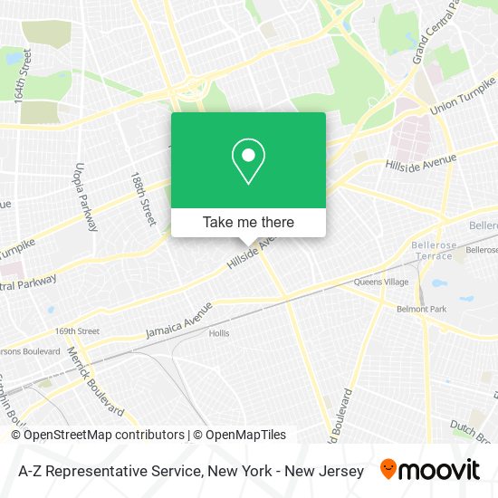 A-Z Representative Service map