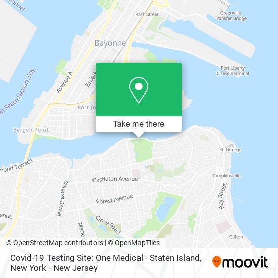 Covid-19 Testing Site: One Medical - Staten Island map
