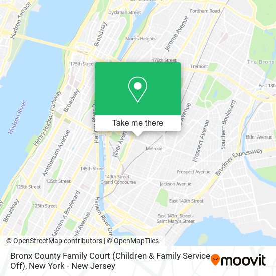 Bronx County Family Court (Children & Family Service Off) map