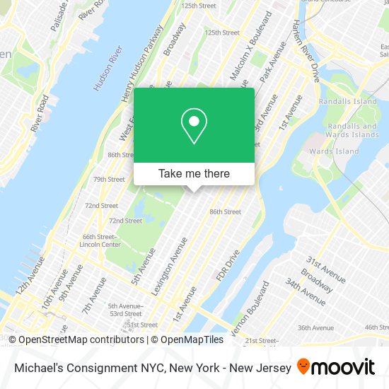 Mapa de Michael's Consignment NYC