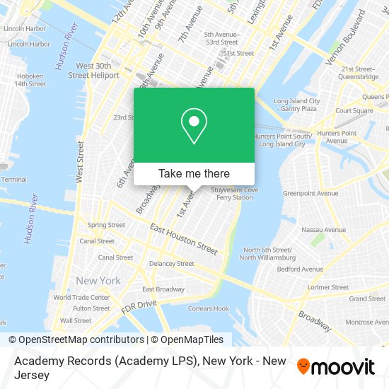 Academy Records (Academy LPS) map