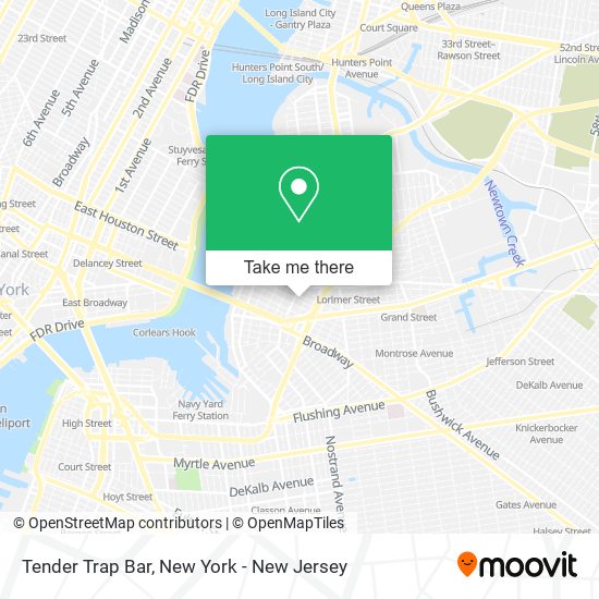 Mapa de Tender Trap Bar