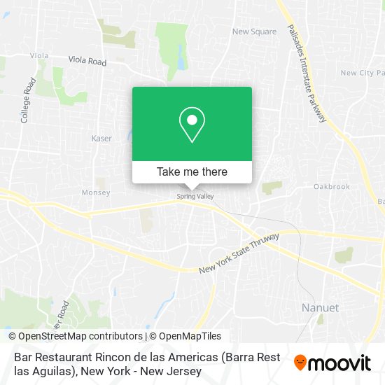 Bar Restaurant Rincon de las Americas (Barra Rest las Aguilas) map