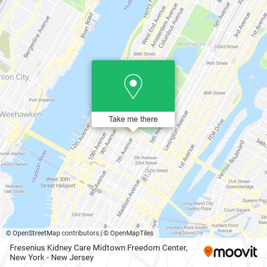 Fresenius Kidney Care Midtown Freedom Center map