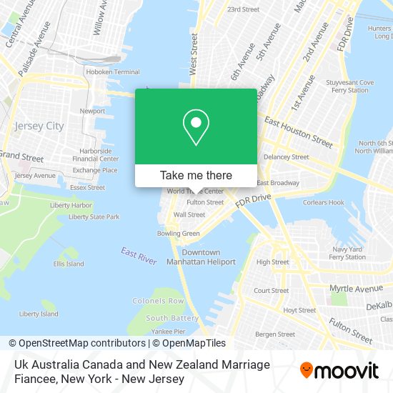 Uk Australia Canada and New Zealand Marriage Fiancee map