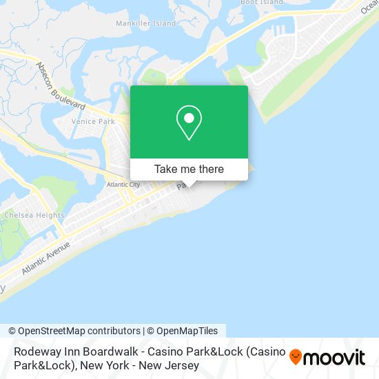 Rodeway Inn Boardwalk - Casino Park&Lock map