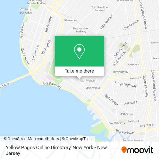 Mapa de Yellow Pages Online Directory