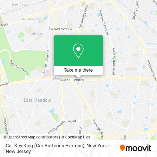 Mapa de Car Key King (Car Batteries Express)