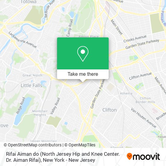 Rifai Aiman do (North Jersey Hip and Knee Center. Dr. Aiman Rifai) map