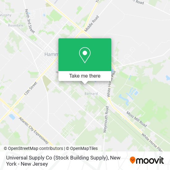 Universal Supply Co (Stock Building Supply) map