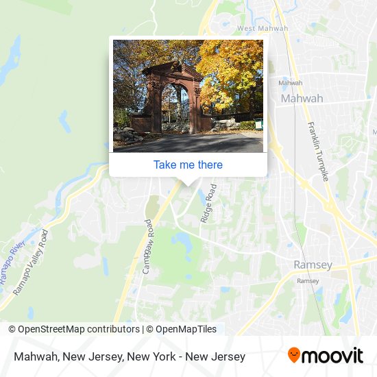 Mahwah, New Jersey map