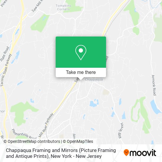 Mapa de Chappaqua Framing and Mirrors (Picture Framing and Antique Prints)