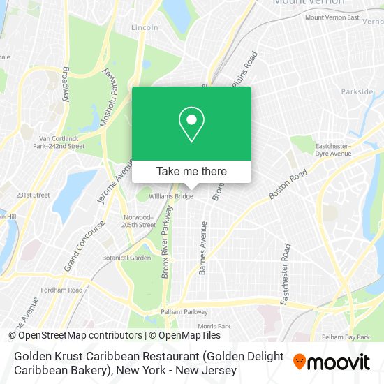 Mapa de Golden Krust Caribbean Restaurant (Golden Delight Caribbean Bakery)