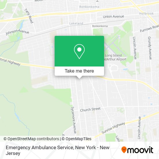 Mapa de Emergency Ambulance Service