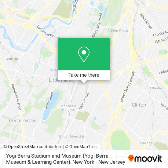 Mapa de Yogi Berra Stadium and Museum (Yogi Berra Museum & Learning Center)