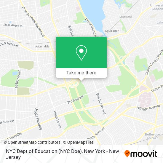 Mapa de NYC Dept of Education (NYC Doe)
