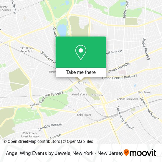 Angel Wing Events by Jewels map