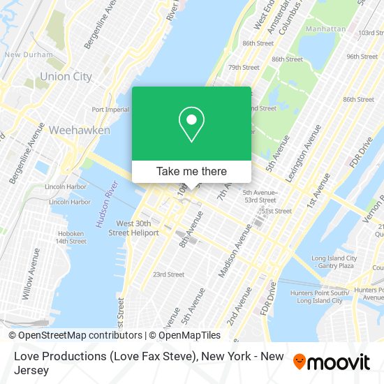 Love Productions (Love Fax Steve) map