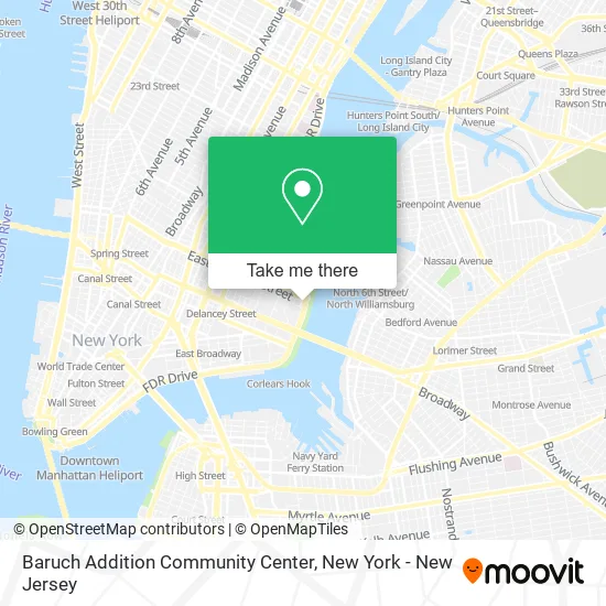 Baruch Addition Community Center map