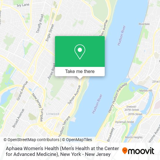 Aphaea Women's Health (Men's Health at the Center for Advanced Medicine) map