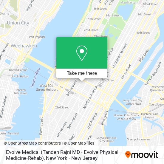 Evolve Medical (Tanden Rajni MD - Evolve Physical Medicine-Rehab) map