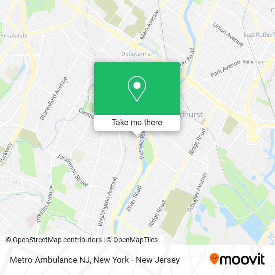 Metro Ambulance NJ map