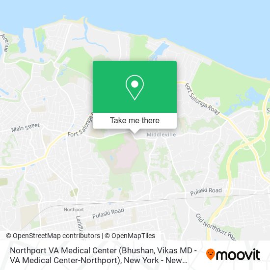 Mapa de Northport VA Medical Center (Bhushan, Vikas MD - VA Medical Center-Northport)