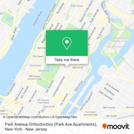 Mapa de Park Avenue Orthodontics (Park Ave Apartments)