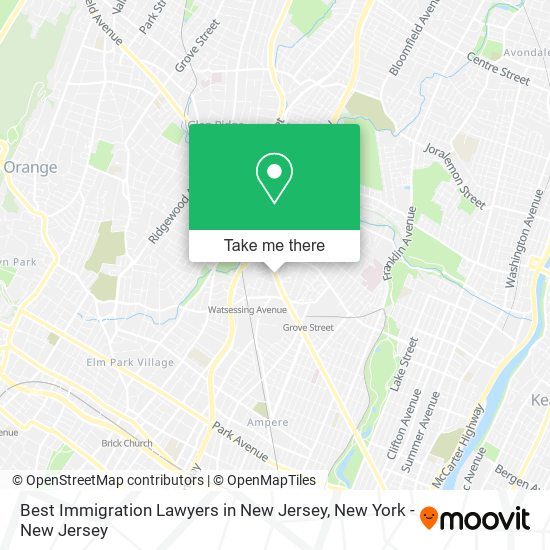 Best Immigration Lawyers in New Jersey map