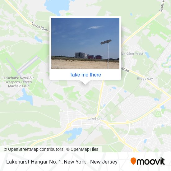 Lakehurst Hangar No. 1 map