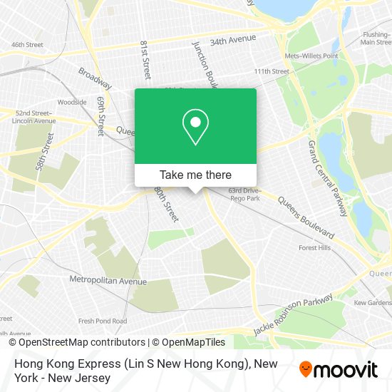 Hong Kong Express (Lin S New Hong Kong) map