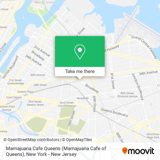 Mamajuana Cafe Queens map