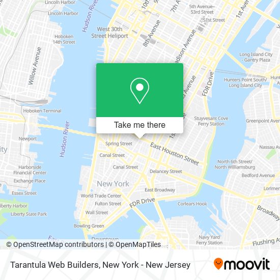 Tarantula Web Builders map