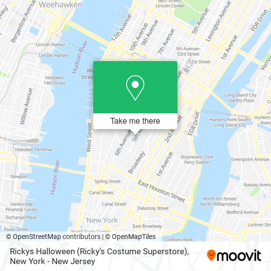 Mapa de Rickys Halloween (Ricky's Costume Superstore)