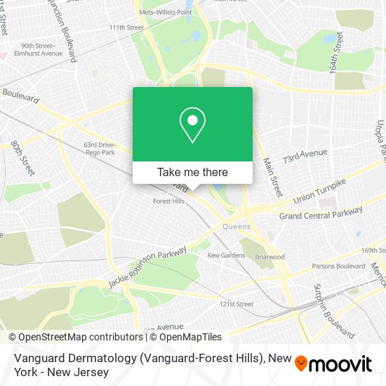 Vanguard Dermatology (Vanguard-Forest Hills) map
