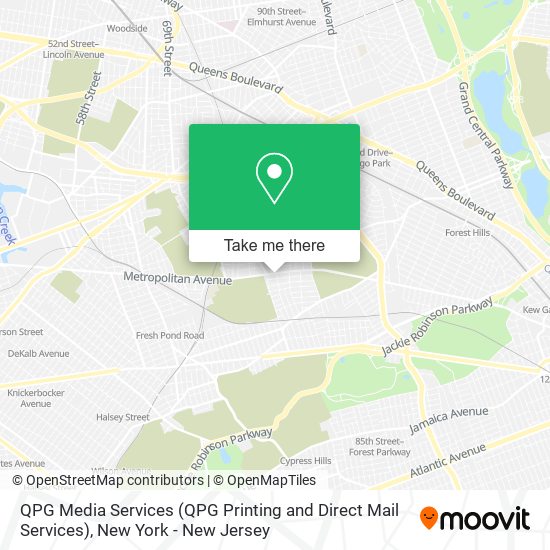 Mapa de QPG Media Services (QPG Printing and Direct Mail Services)