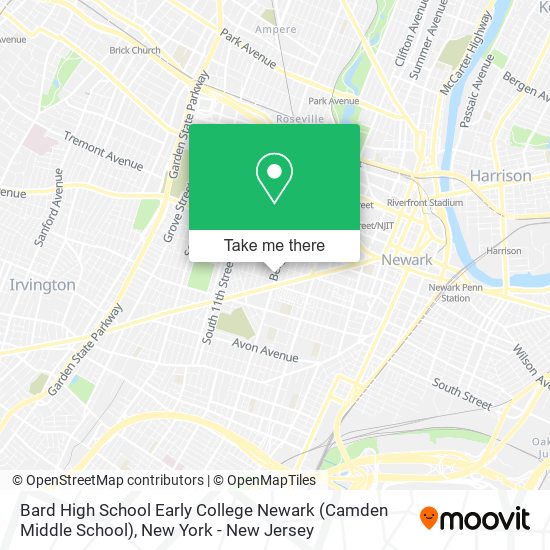 Bard High School Early College Newark (Camden Middle School) map
