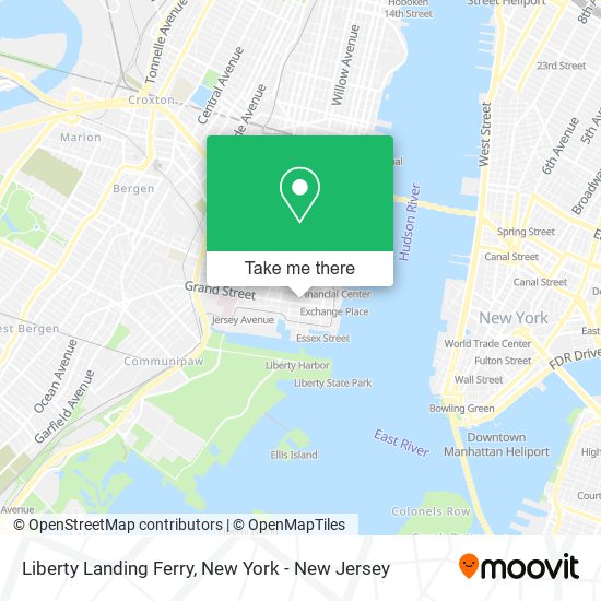 Mapa de Liberty Landing Ferry