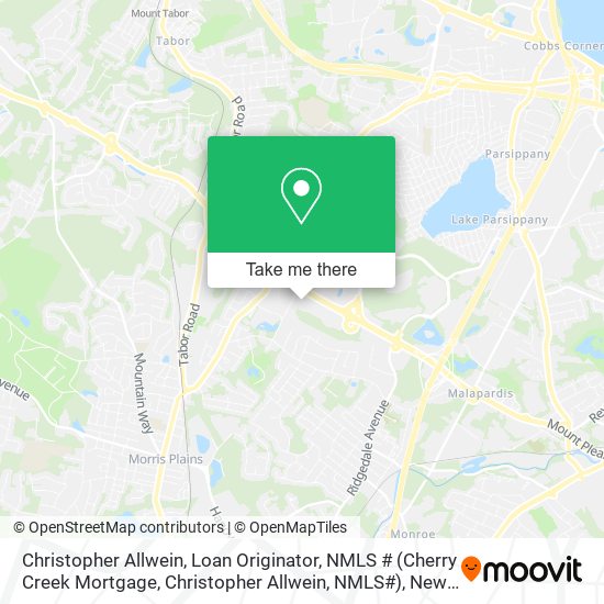 Christopher Allwein, Loan Originator, NMLS # (Cherry Creek Mortgage, Christopher Allwein, NMLS#) map