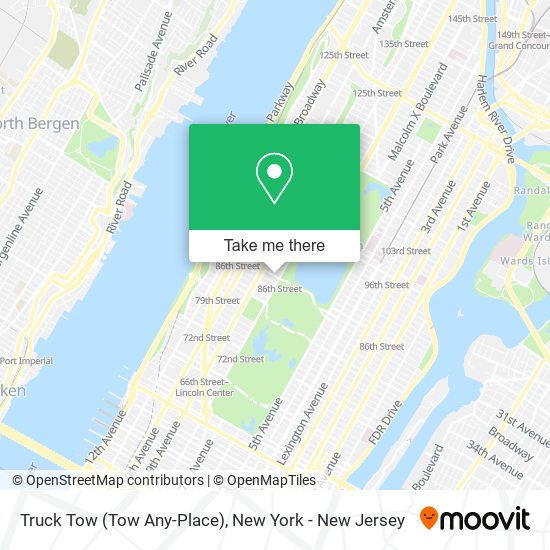 Truck Tow (Tow Any-Place) map