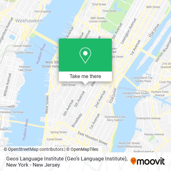 Mapa de Geos Language Institute (Geo's Language Institute)