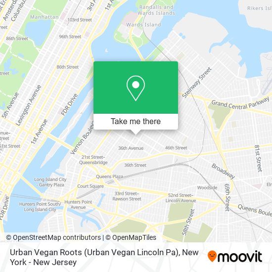 Urban Vegan Roots (Urban Vegan Lincoln Pa) map