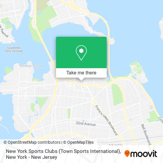 New York Sports Clubs (Town Sports International) map