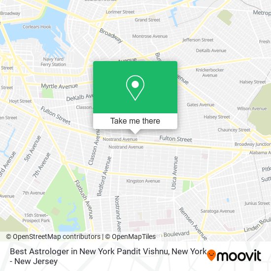 Mapa de Best Astrologer in New York Pandit Vishnu
